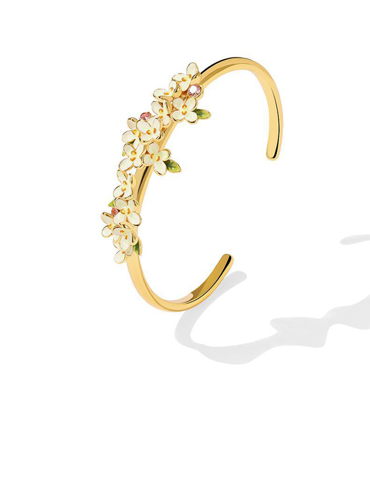 Golden Osmanthus Blooming Bangle