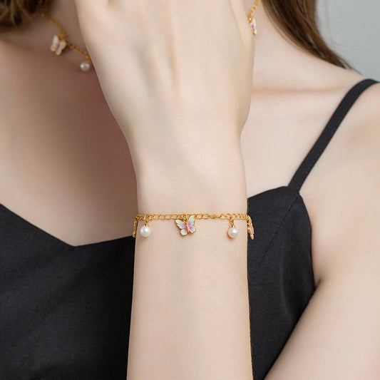 Pearlwing Butterfly Bracelet