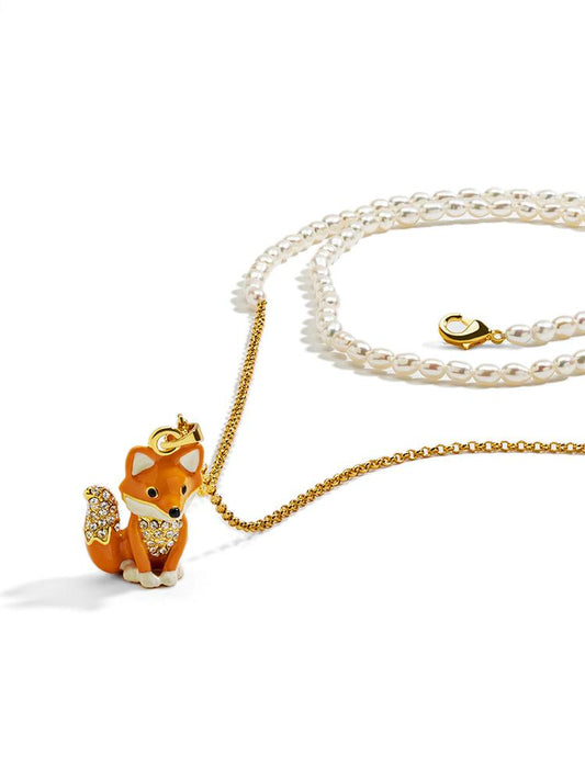 Fox Moonlit Tail Bloom Necklace