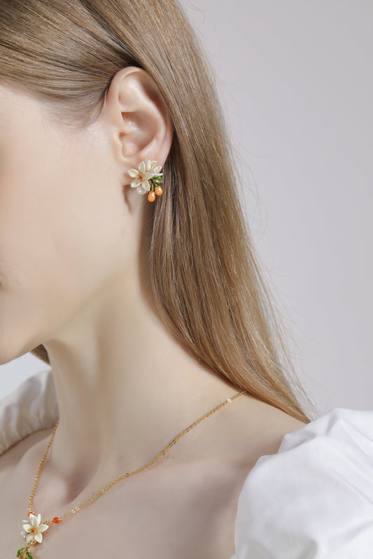 Sweet Forest Series Zesty Kumquat Earrings