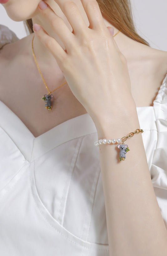 Koala Pearl Duo Bracelet