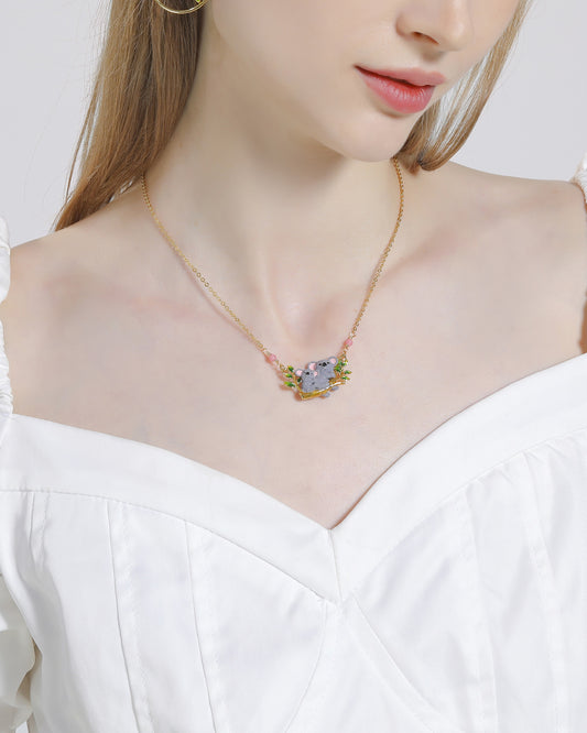 Koalas on a Swing Necklace
