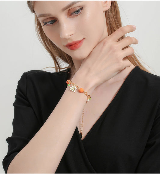 Mandarin Blossom Sunlit Citrus Bracelet