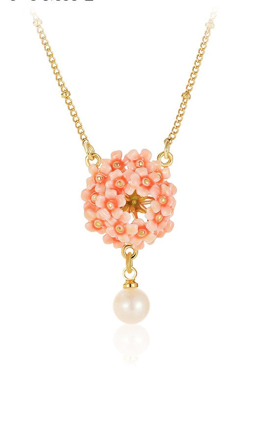 Cherry Blossom Pearl Necklace