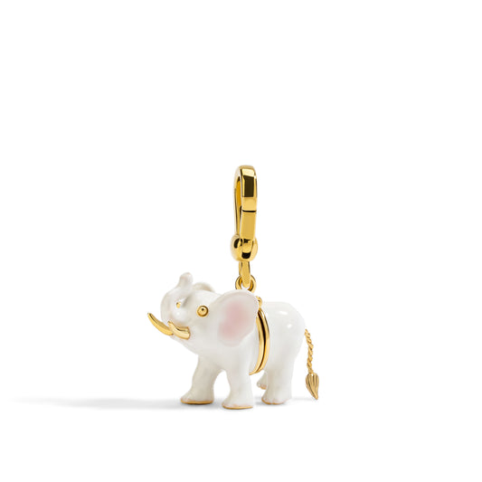 Little White Elephant Whisper Pendant