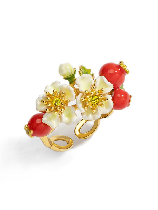 Wild Hawthorn Dual Bloom Grove Ring