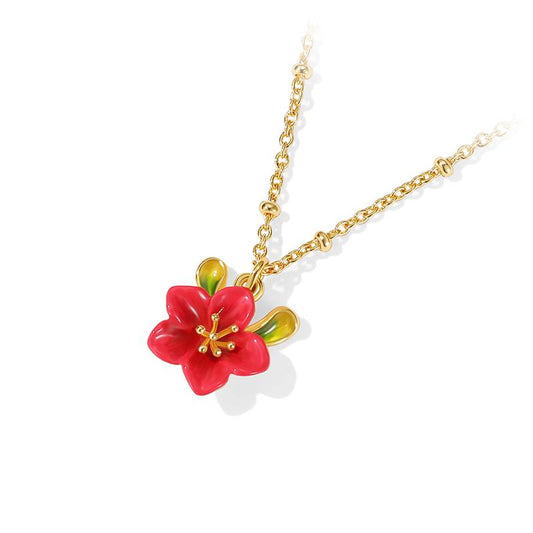 Sakura Rouge Blossom Necklace