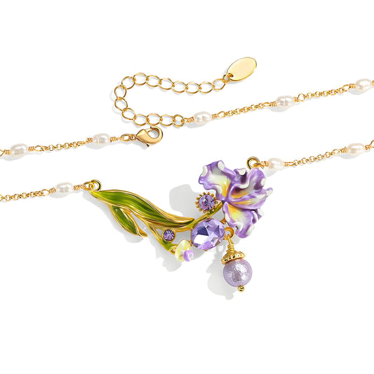 Iris Whisper Cascade Necklace