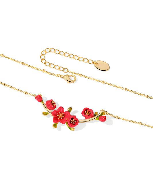 Sakura Rouge Cascade Necklace