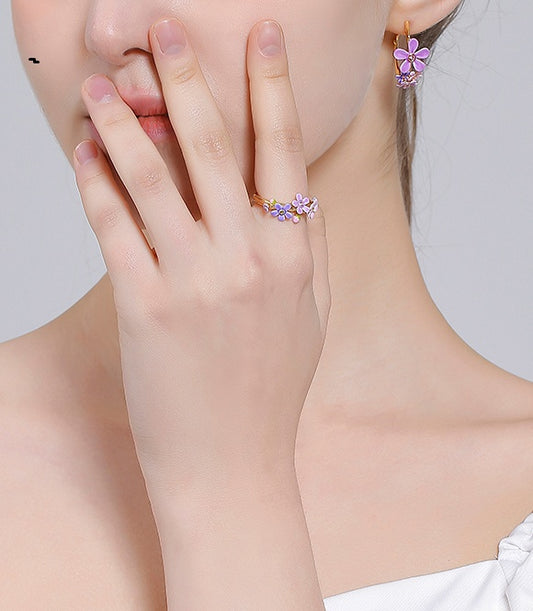 Forget-Me-Not Eternal Bloom Adjustable Ring