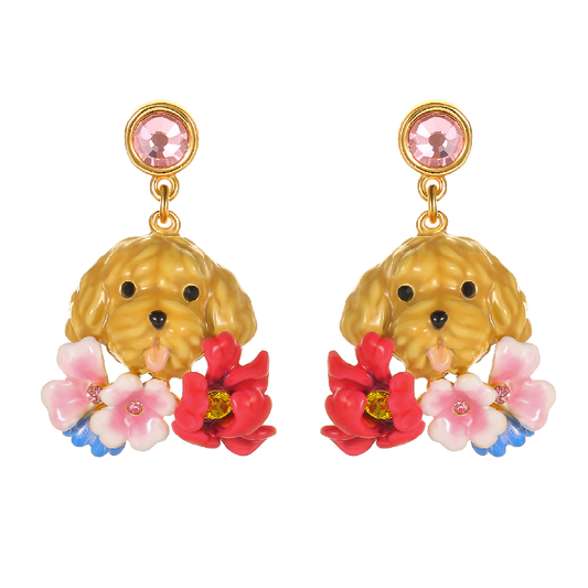 Miniature Poodle Silky Earrings