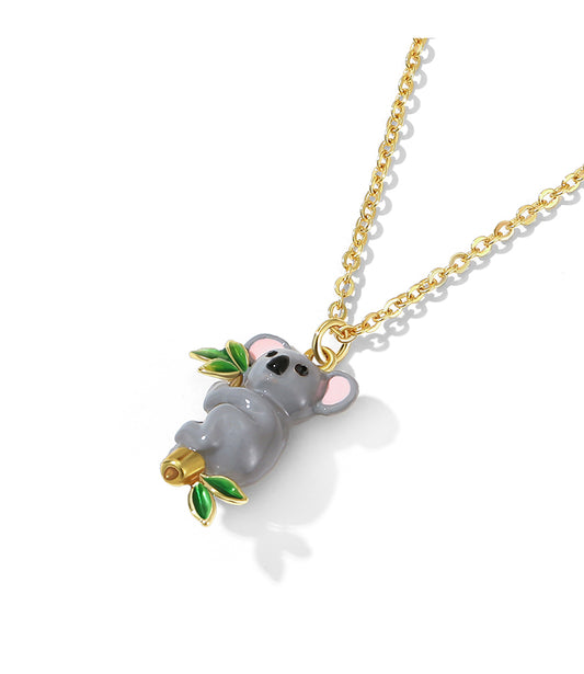 Forest Koala Dewdrop Necklace