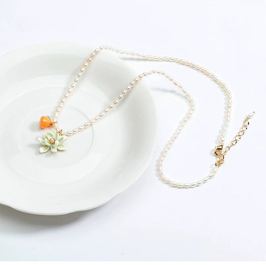 Mandarin Blossom Petite Charm Necklace