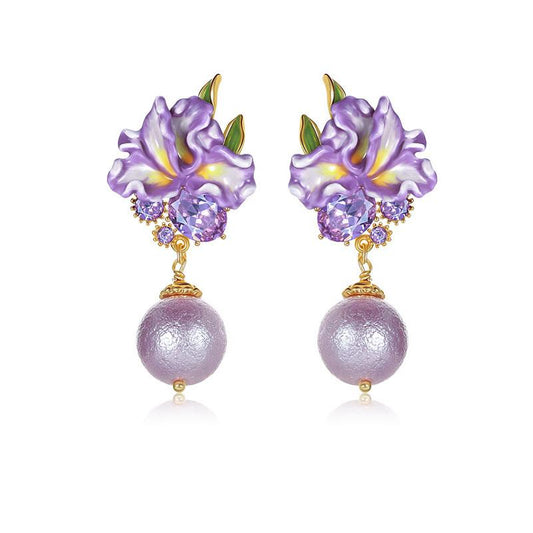 Iris Whisper Bloom Earrings