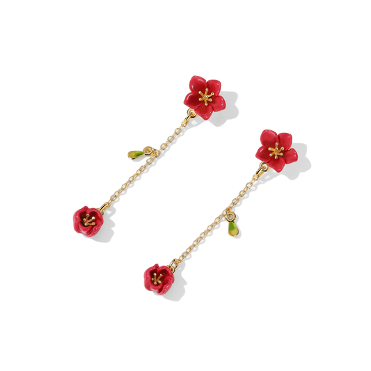 Sakura Rouge Blooming Earrings