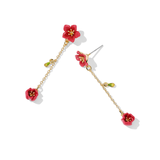 Sakura Rouge Blooming Earrings