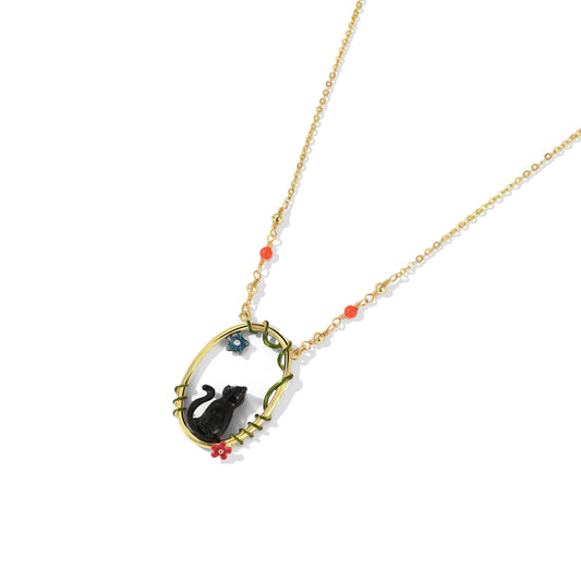 Mystic Meow Midnight Necklace