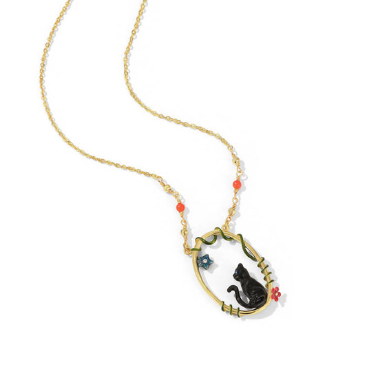 Mystic Meow Midnight Necklace