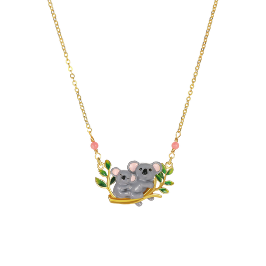 Koalas on a Swing Necklace