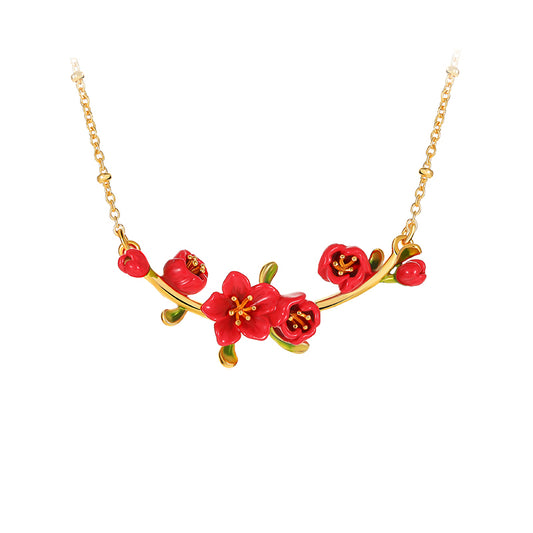 Sakura Rouge Cascade Necklace