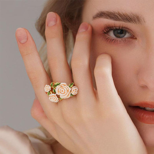 Champagne Rose Adjustable Ring
