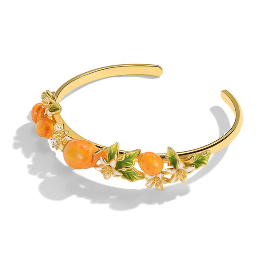 Apricot Fruit Garden Bangle