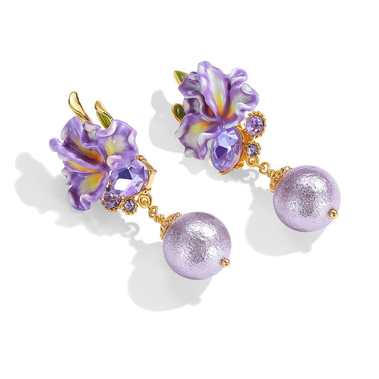 Iris Whisper Bloom Earrings