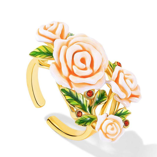 Champagne Rose Adjustable Ring