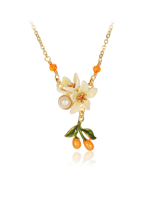 Mandarin Blossom Grace Necklace