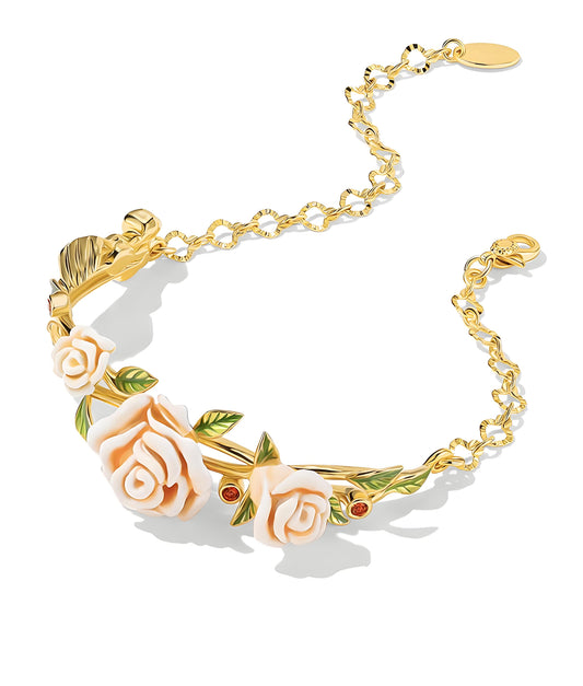 Champagne Rose Vine Bracelet