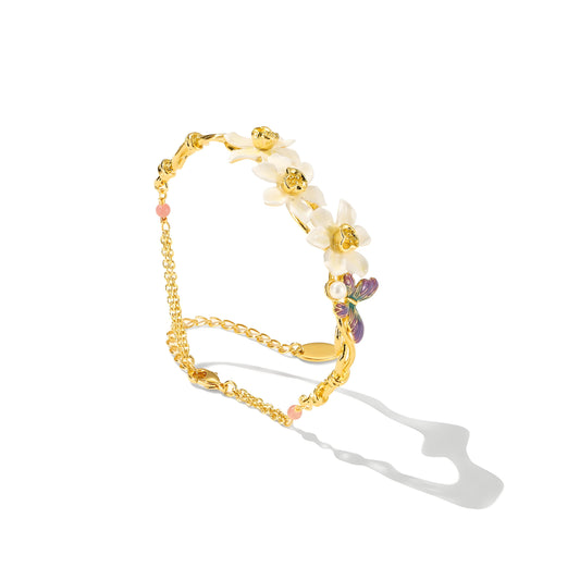 Daffodil Fantaisie Garden Cluster Bracelet