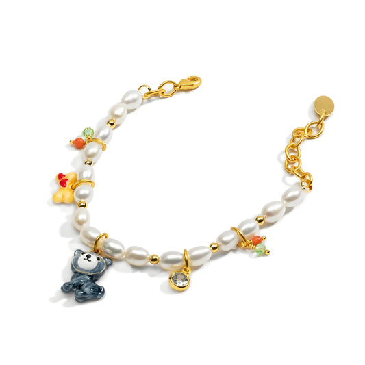 Husky Puppy Charm Bracelet