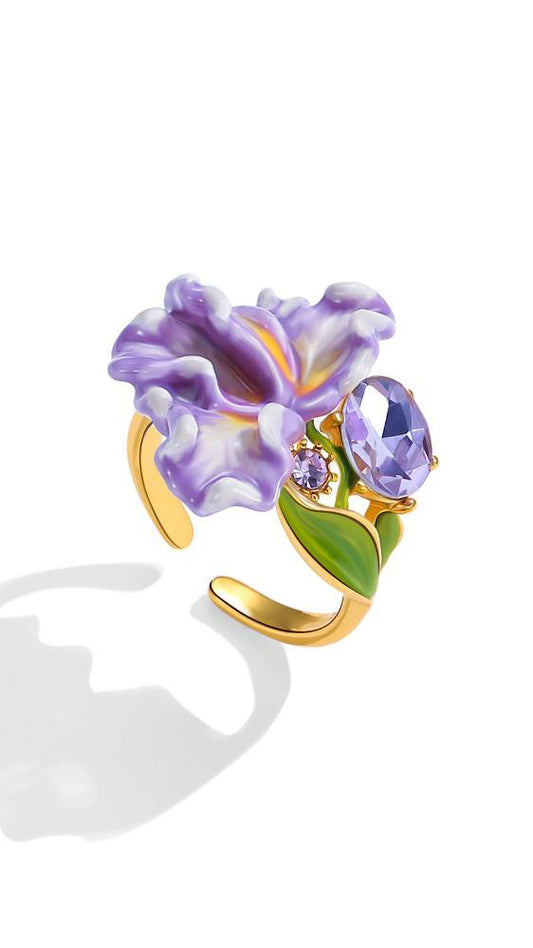 Iris Whisper Blooming Ring