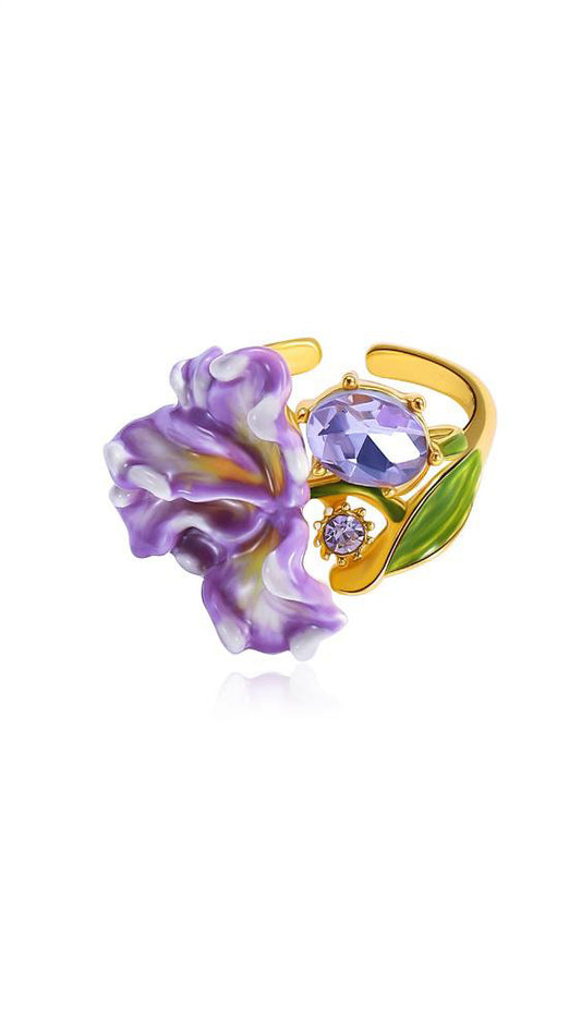 Iris Whisper Blooming Ring
