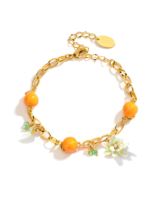 Mandarin Blossom Sunlit Citrus Bracelet