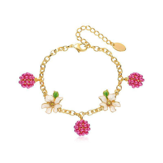 Sweet Berries Blossom Cascade Bracelet
