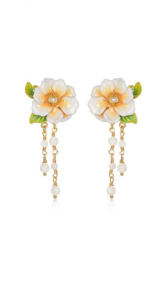 Jasmine Symphony Dewdrop Earrings