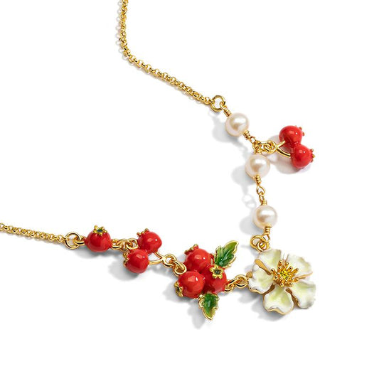 Wild Hawthorn Pearl Harmony Axis Necklace