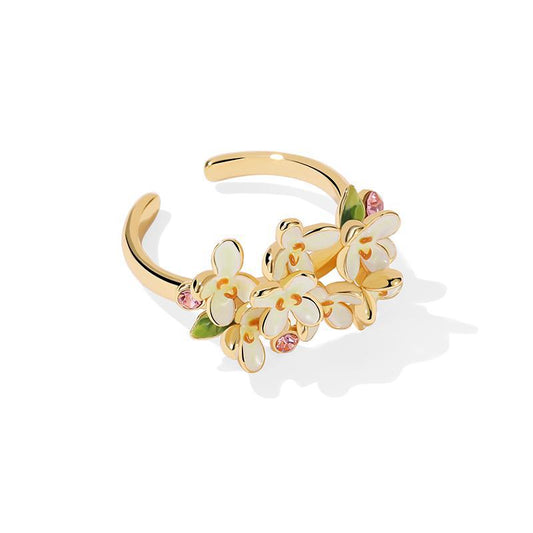Golden Osmanthus Blossom Ring