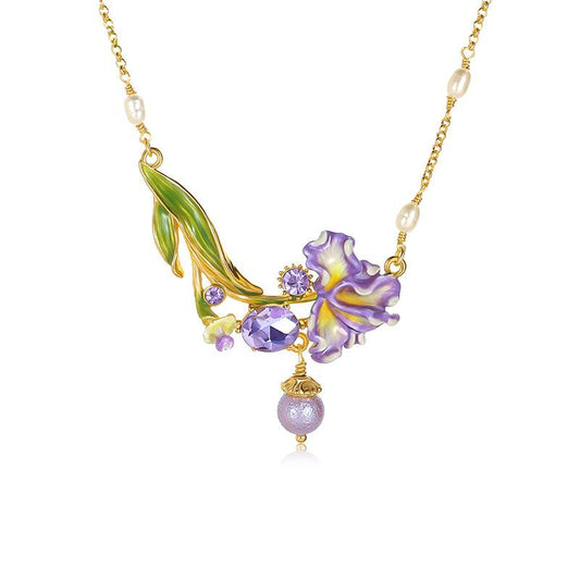 Iris Whisper Cascade Necklace