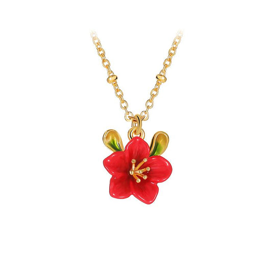 Sakura Rouge Blossom Necklace