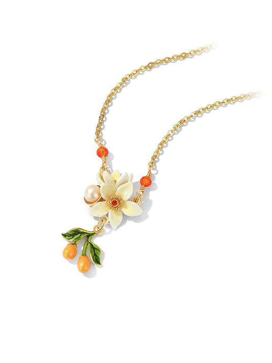 Mandarin Blossom Grace Necklace