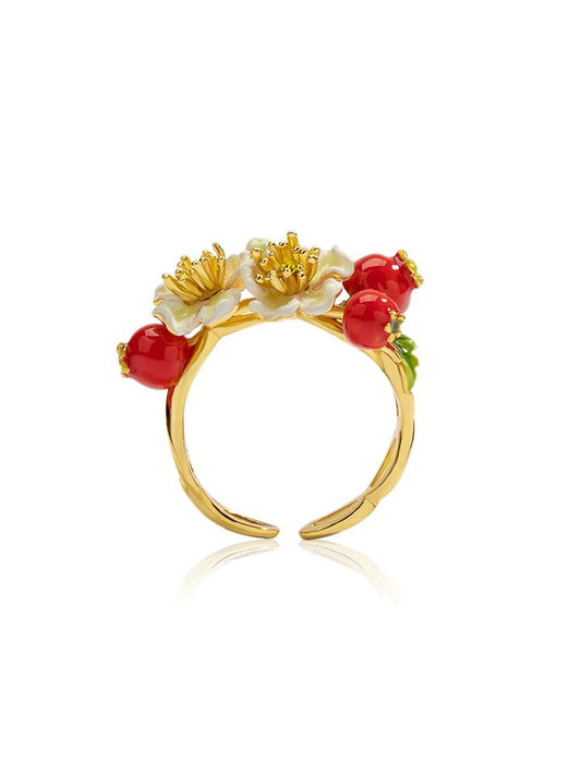 Wild Hawthorn Dual Bloom Grove Ring