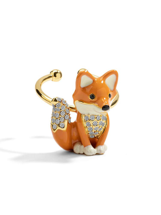 Fox Twin Petal Curio Earrings