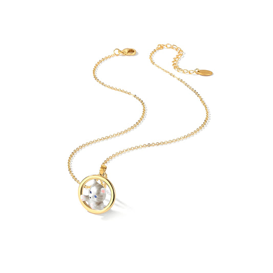 Mystic Meow Halo Necklace