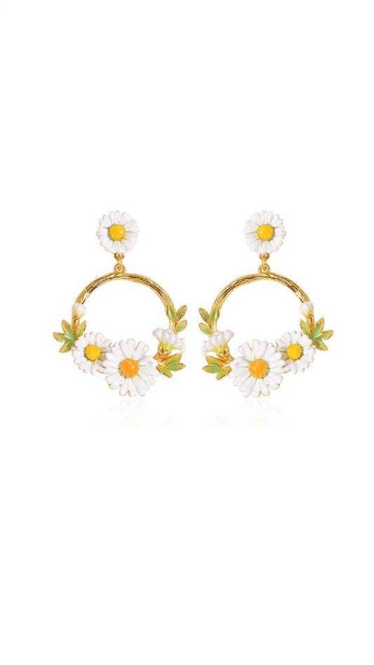 Daisy Breeze Hoop Earrings