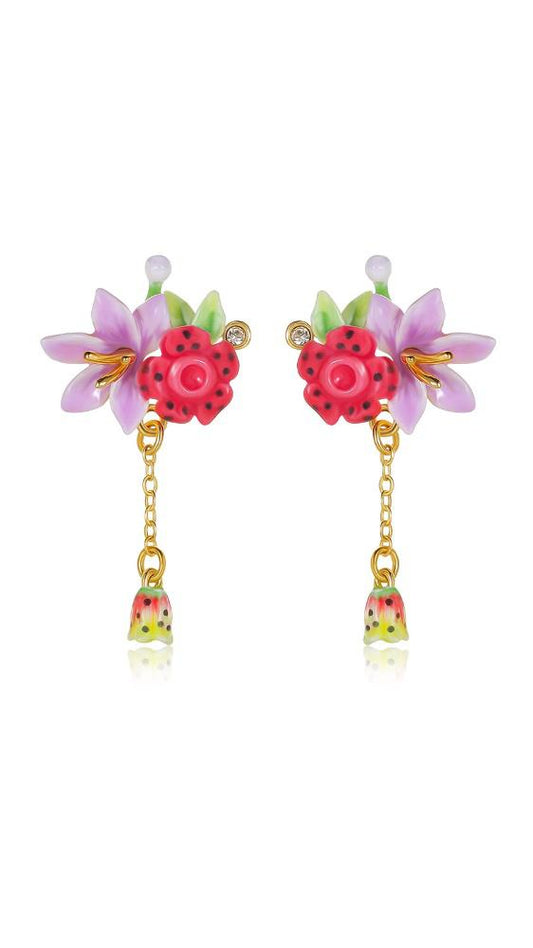 Tropical Rain Forest Dappled Earrings