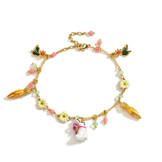 Spring Harvest Bunny Charm Bracelet