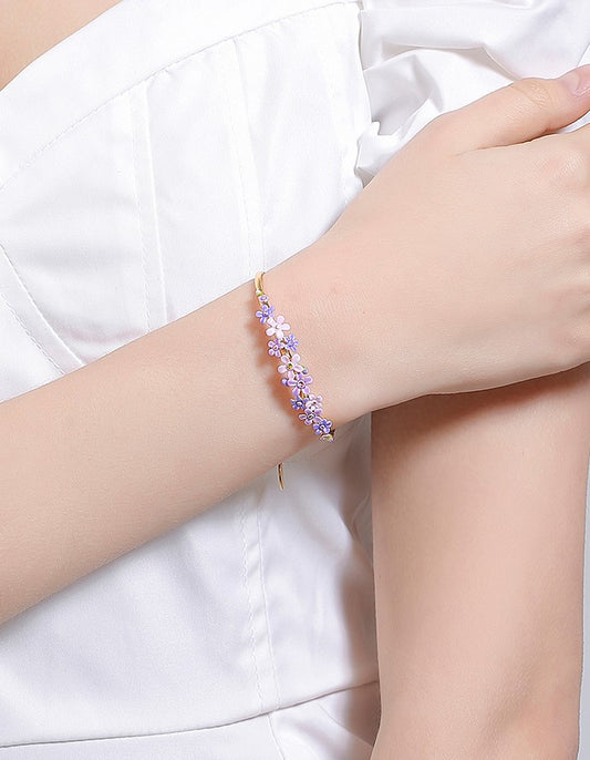 Forget-Me-Not Garden Bracelet