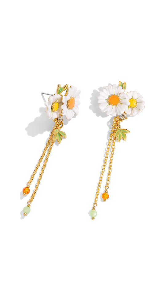 Daisy Breeze Chain Drop Earrings